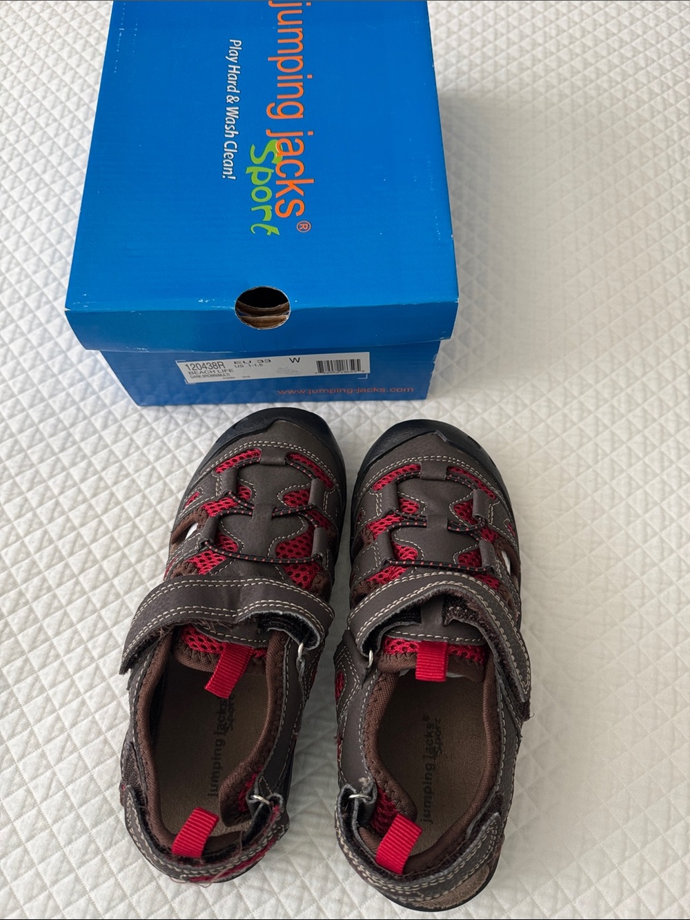 Jumping Jacks Kids Brown & Pink Sneakers